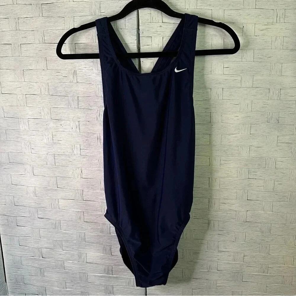 NIKE One Piece Swimsuit Navy Bathing Suit pool beach activewear athleisure